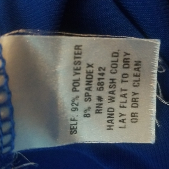 3/$25 Muse Size 8 Blue Babydoll Dress - Picture 6 of 6